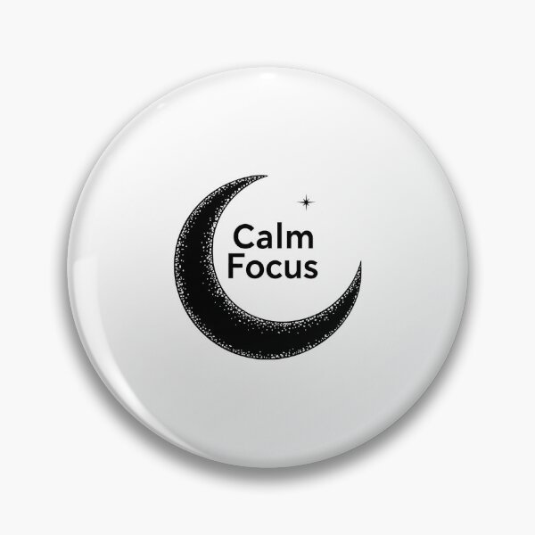 Item preview, Calm Focus Moon Emblem With Star  designed and sold by FWLKIT.