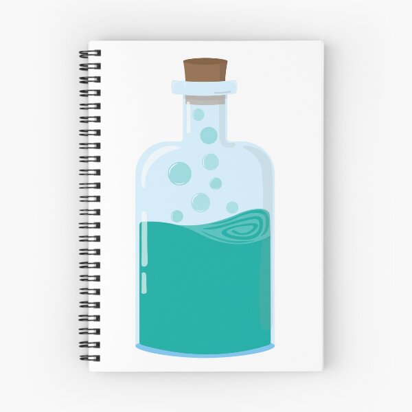 Item preview, Teal turquoises blue magic potion bubbling  designed and sold by InSpaceAstrid.