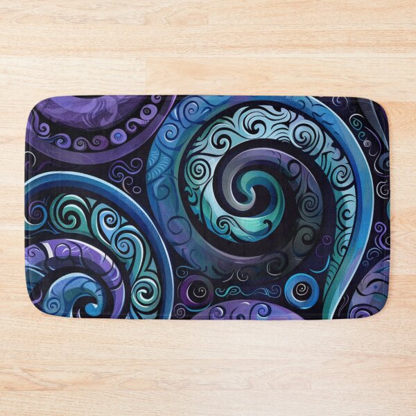 Item preview, New Zealand Māori Paua Pattern Koru Design 791 designed and sold by GrinGalore.