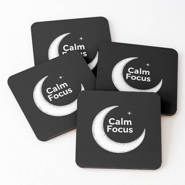 Item preview, Calm Focus Crescent Graphic With Subtle Star Accent designed and sold by FWLKIT.