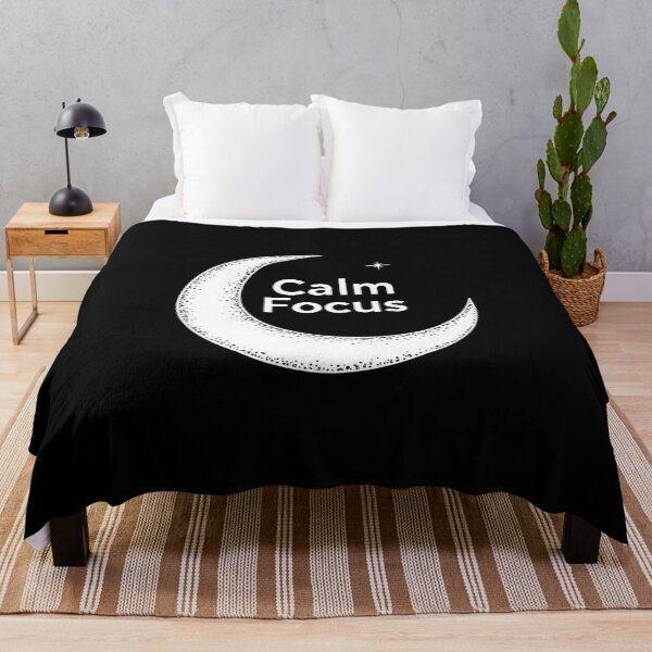 Item preview, Calm Focus Crescent Graphic With Subtle Star Accent designed and sold by FWLKIT.