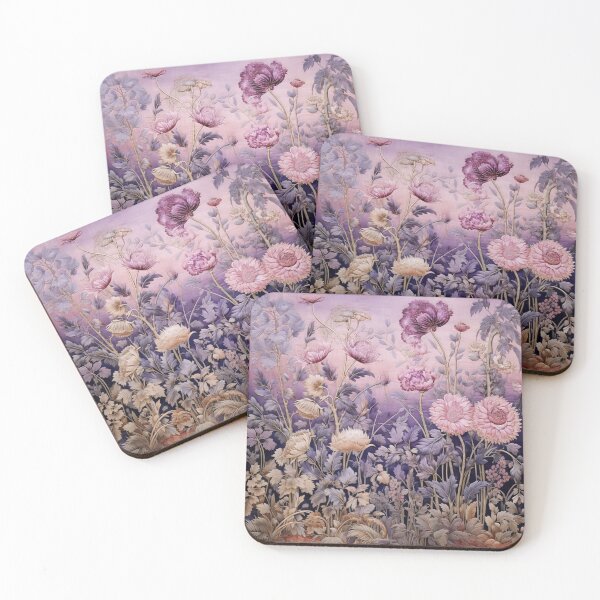 Item preview, Silk Floral Lilac Wildflowers Carpet designed and sold by GrinGalore.