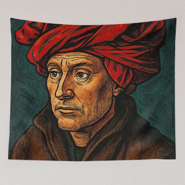 Item preview, Jan van Eyck, portrait   | Comics - Cartoon style designed and sold by ComicsFactory.