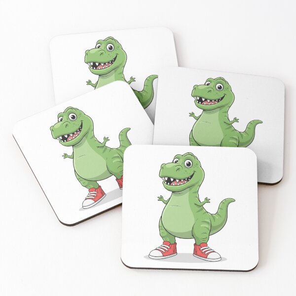 Item preview, Funny Dinosaur in Red Sneakers designed and sold by PriyankaSonara.
