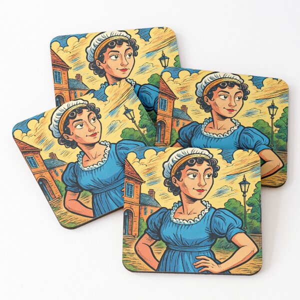 Item preview, Jane Austen, author | Comics - Cartoon style designed and sold by ComicsFactory.