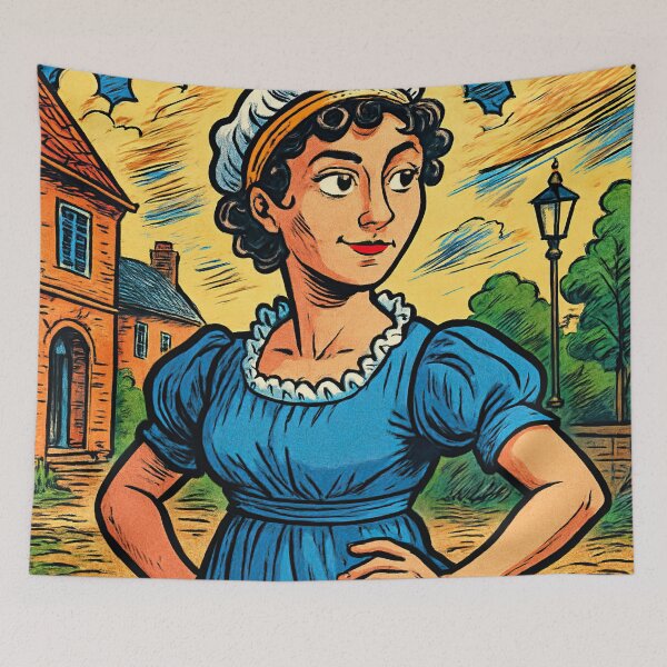 Item preview, Jane Austen, author | Comics - Cartoon style designed and sold by ComicsFactory.