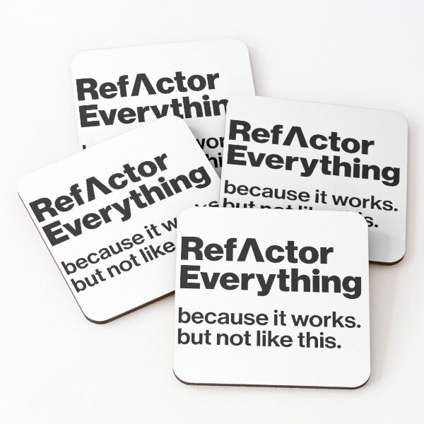 Item preview, Refactor Everything – Funny Programmer Shirt for Software Developers designed and sold by likescurving.