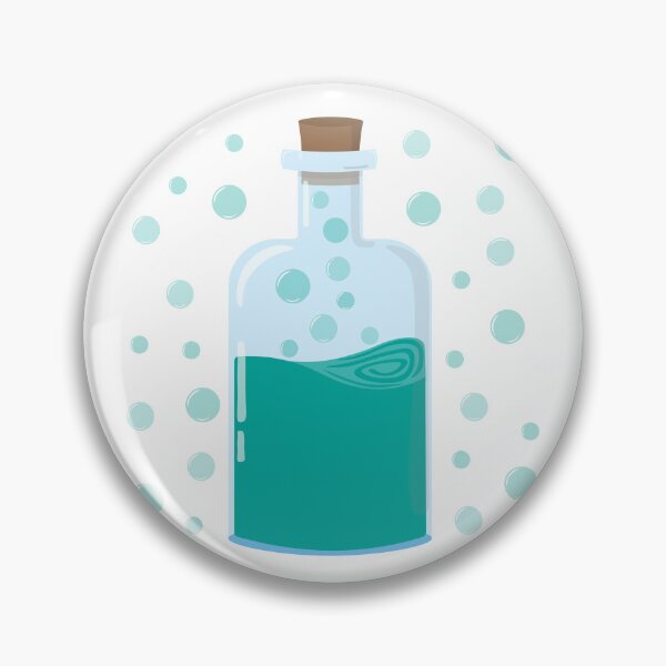 Item preview, Teal bubbly turquoises blue magic potion bubbling  designed and sold by InSpaceAstrid.