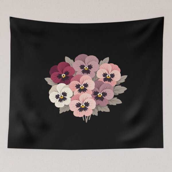 Item preview, Pastel Pansy Bouquet Illustration designed and sold by MountainD.