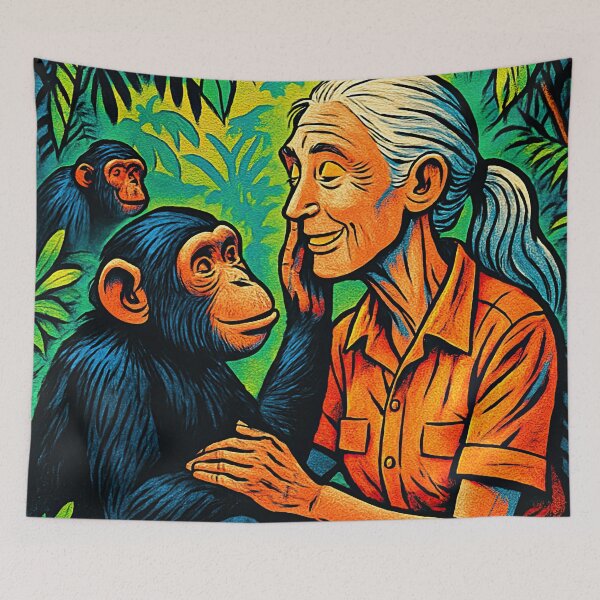 Item preview, Jane Goodall | Comics - Cartoon style designed and sold by ComicsFactory.