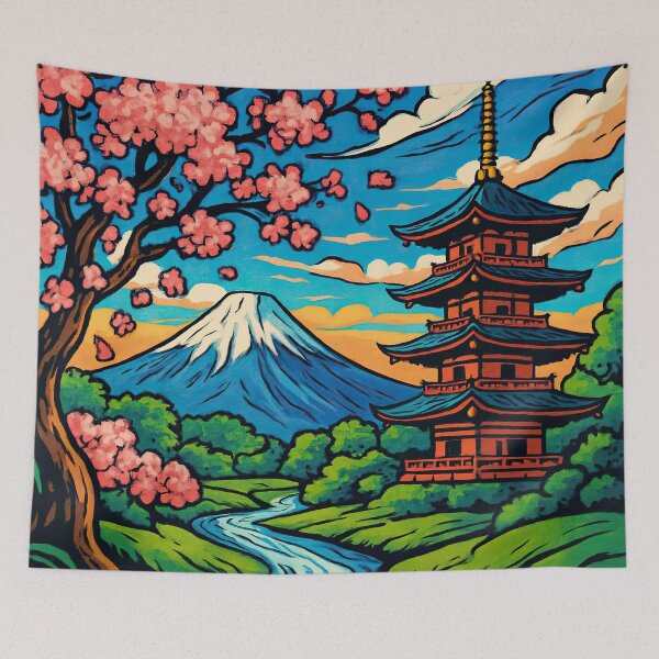 Item preview, Japan landscape  | Comics - Cartoon style designed and sold by ComicsFactory.