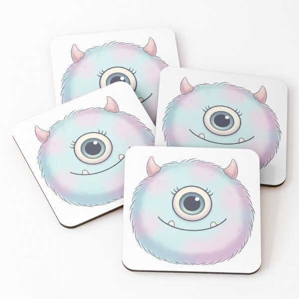 Item preview, Cute One-Eyed Fluffy Monster designed and sold by PriyankaSonara.