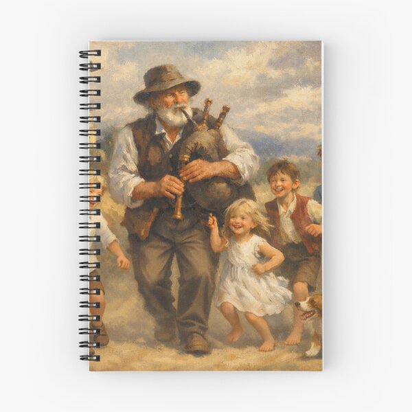Item preview, The Bagpiper and the Children designed and sold by slikar.