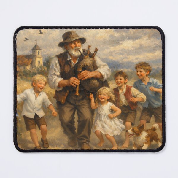 Item preview, The Bagpiper and the Children designed and sold by slikar.