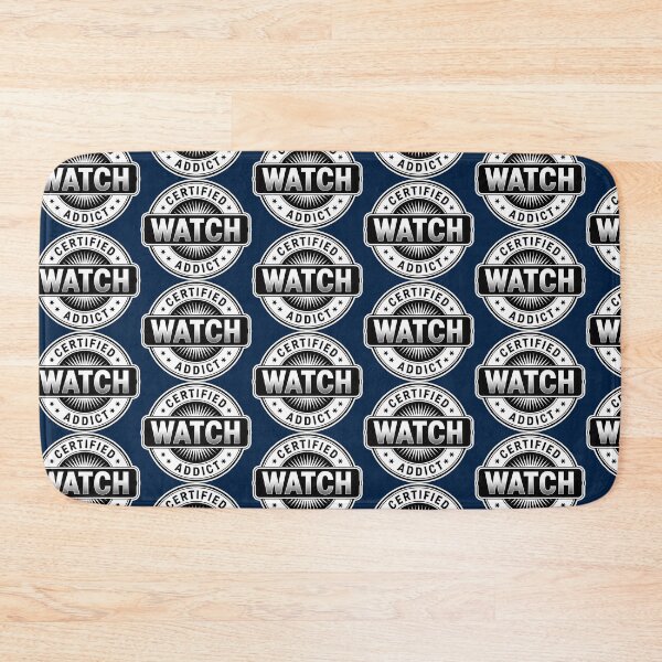 Item preview, Certified Watch Addict Stamp – Minimal Black & White Watch Collector Design designed and sold by WatchesAndMore.