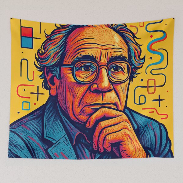 Item preview, Jean Baudrillard | Comics - Cartoon style designed and sold by ComicsFactory.
