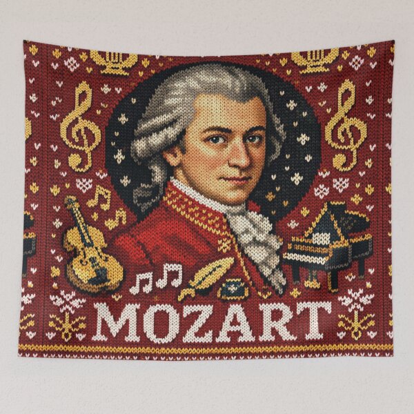 Item preview, Wolfgang Amadeus Mozart Classical Music Knitting Pattern designed and sold by Mauswohn.