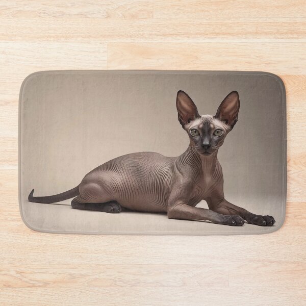 Item preview, Architectural Flow – Cornish Rex CORNEX Minimalist Sculptural Cat Portrait designed and sold by ArtivaNest.