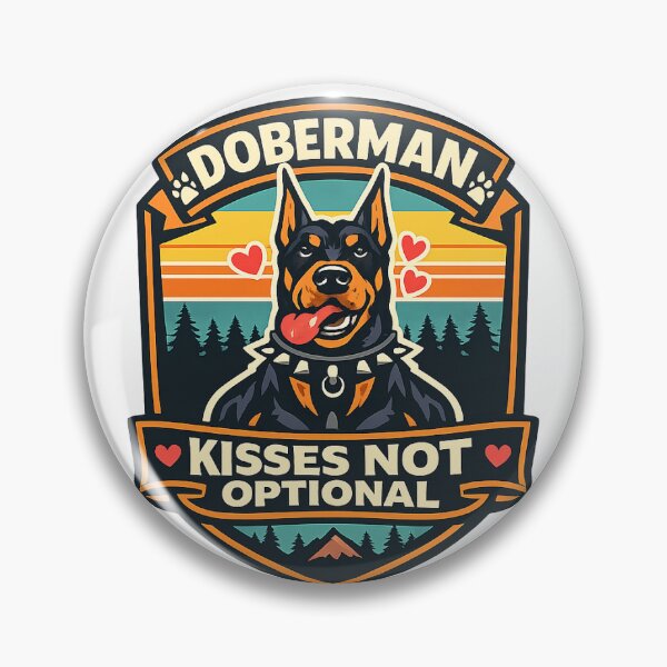 Item preview, Doberman Kisses Not Optional Funny Doberman Gift designed and sold by WildVista.
