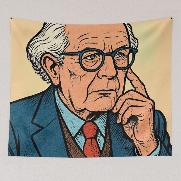 Item preview, Jean Piaget | Comics - Cartoon style designed and sold by ComicsFactory.