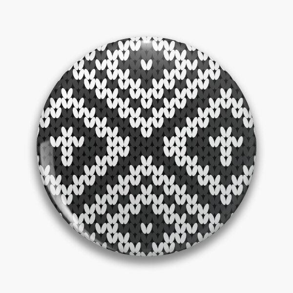 Item preview, A contemporary ethnic style of black and white knitted square pattern. designed and sold by Nengsang.