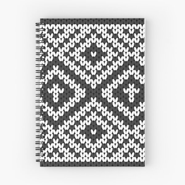 Item preview, A contemporary ethnic style of black and white knitted square pattern. designed and sold by Nengsang.