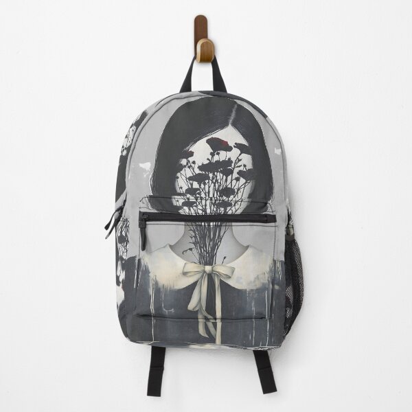 Item preview, Dark Feminine Grunge Portrait With Floral Silhouette designed and sold by Shoot-The-Moon.