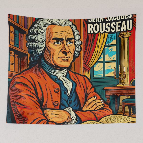 Item preview, Jean-Jacques Rousseau | Comics - Cartoon style designed and sold by ComicsFactory.