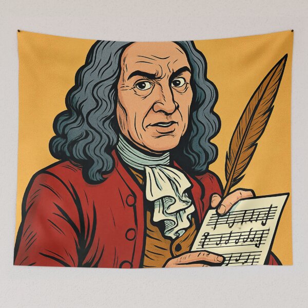 Item preview, Jean-Philippe Rameau | Comics - Cartoon style designed and sold by ComicsFactory.