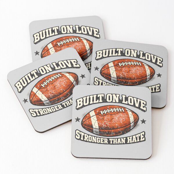 Item preview, Built On Love Stronger Than Hate - Vintage Football Sportsmanship designed and sold by Cree8if.