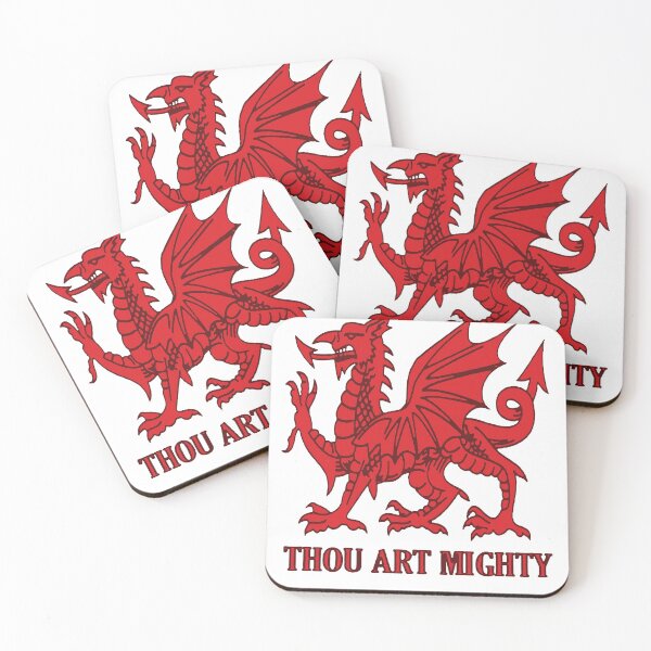 Item preview, Thou Art Mighty Red Dragon Welsh Rugby designed and sold by taiche.