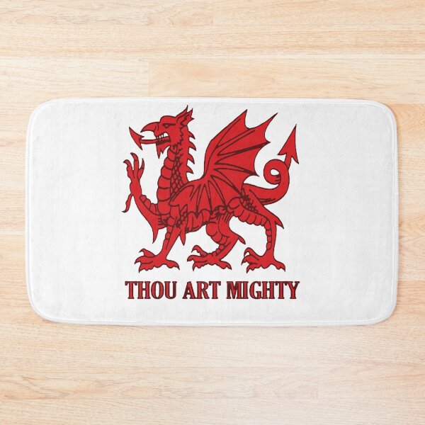 Item preview, Thou Art Mighty Red Dragon Welsh Rugby designed and sold by taiche.