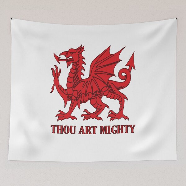 Item preview, Thou Art Mighty Red Dragon Welsh Rugby designed and sold by taiche.