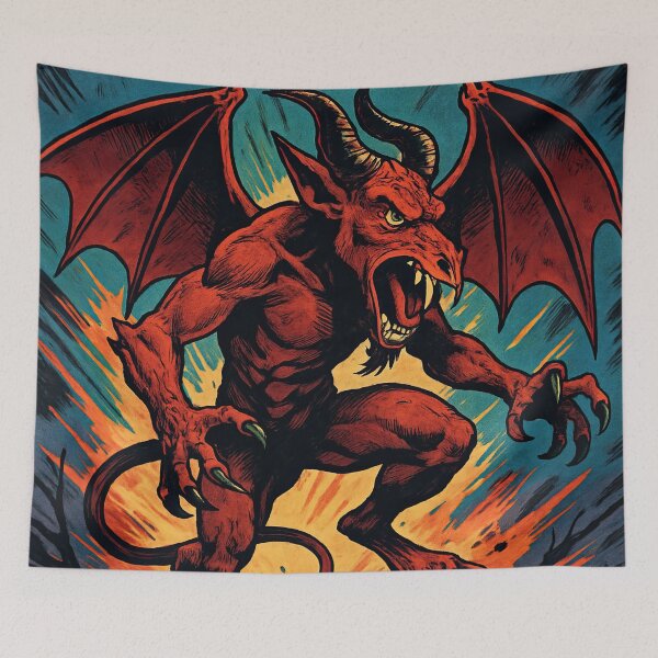 Item preview, Jersey Devil, fantastic creature | Comics - Cartoon style designed and sold by ComicsFactory.