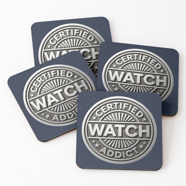 Item preview, Certified Watch Addict – Vintage Horology Badge Design designed and sold by WatchesAndMore.