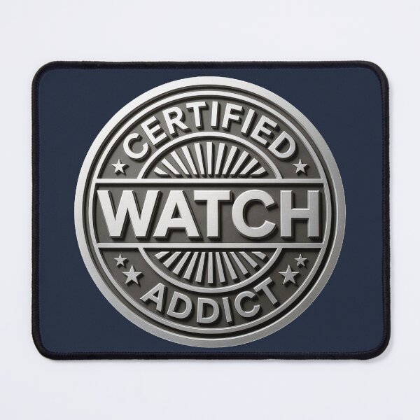 Item preview, Certified Watch Addict – Vintage Horology Badge Design designed and sold by WatchesAndMore.