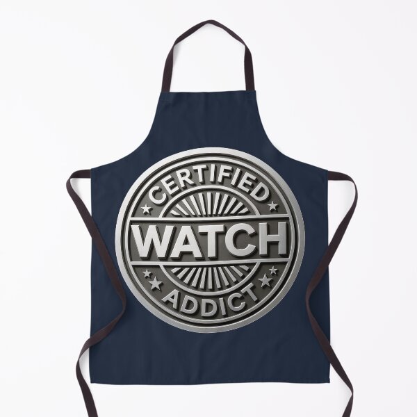 Item preview, Certified Watch Addict – Vintage Horology Badge Design designed and sold by WatchesAndMore.