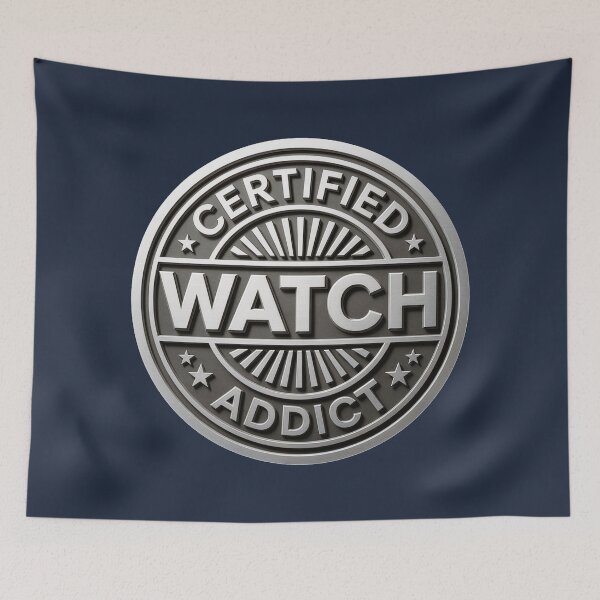Item preview, Certified Watch Addict – Vintage Horology Badge Design designed and sold by WatchesAndMore.