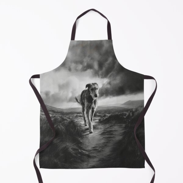 Item preview, A majestic Irish Wolfhound walking along a windswept moor, Dogs in Motion designed and sold by CDC40.