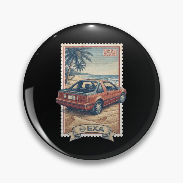 Item preview, Red Modular Coupe Beach Vibes Stamp designed and sold by G350.