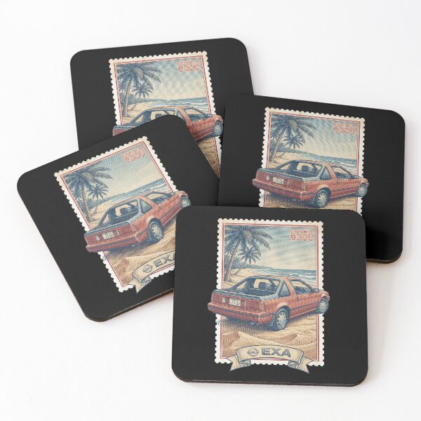 Item preview, Red Modular Coupe Beach Vibes Stamp designed and sold by G350.