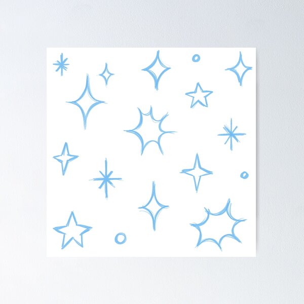 Item preview, blue stars designed and sold by delicate-pov.