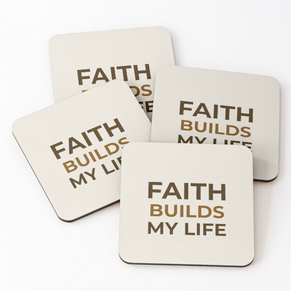 Item preview, Faith Builds My Life – Christian Faith Affirmation | Scripture Inspired Design designed and sold by FaithStatement.