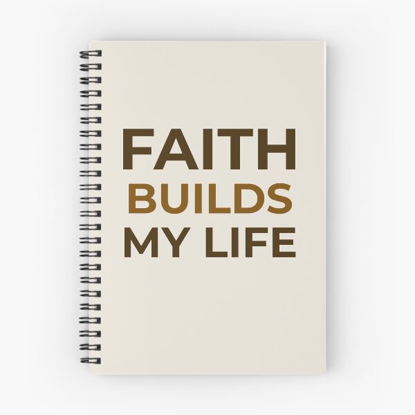 Item preview, Faith Builds My Life – Christian Faith Affirmation | Scripture Inspired Design designed and sold by FaithStatement.