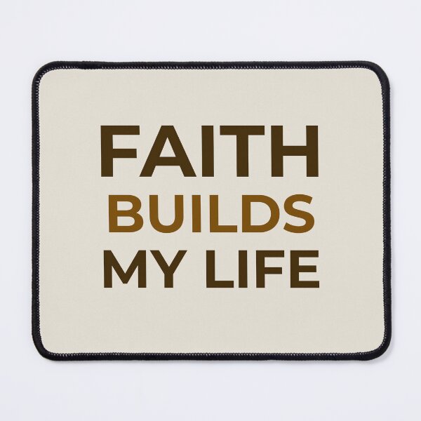 Item preview, Faith Builds My Life – Christian Faith Affirmation | Scripture Inspired Design designed and sold by FaithStatement.