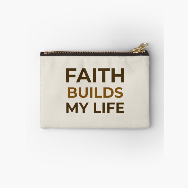 Item preview, Faith Builds My Life – Christian Faith Affirmation | Scripture Inspired Design designed and sold by FaithStatement.