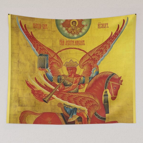 Item preview, Russian Orthodox Archangel Michael Horseman Of The Apocalypse designed and sold by GuyBlank.