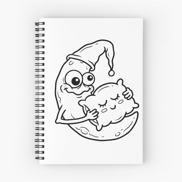 Item preview, Silly Cartoon Moon With Pillow designed and sold by PriyankaSonara.