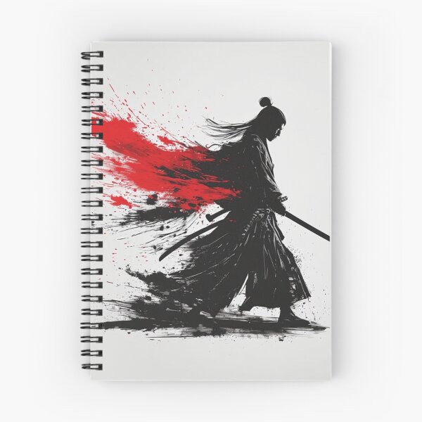 Item preview, Crimson Stroke Ronin – Minimal Red and Black Samurai Art designed and sold by TheDreamsMaker.