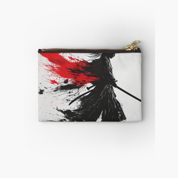 Item preview, Crimson Stroke Ronin – Minimal Red and Black Samurai Art designed and sold by TheDreamsMaker.